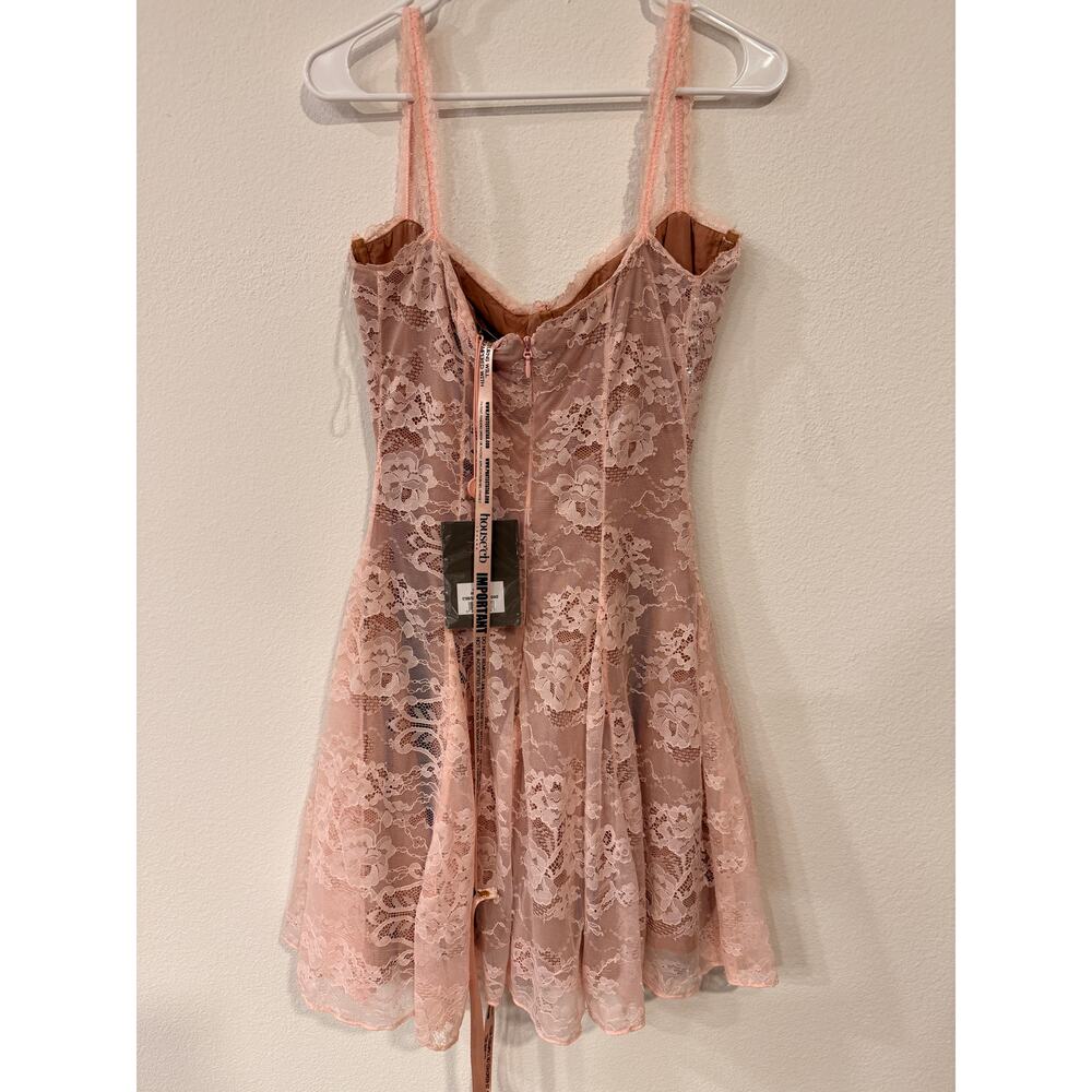 House of CB Alice Crystal Rose Lace Corset Mini Dress M - Picture 3 of 10